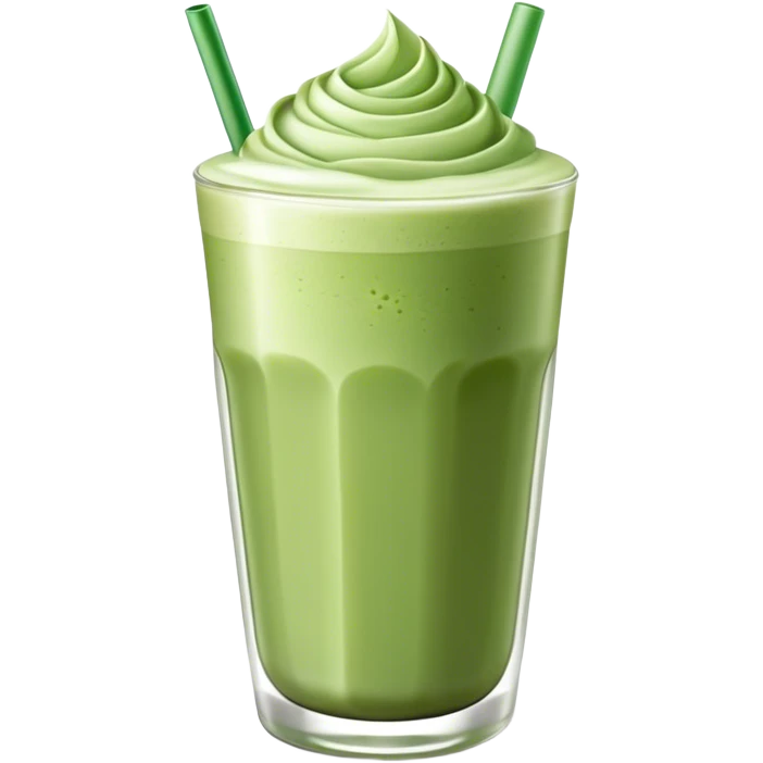 Cold Matcha latte without whipped cream  emoji
