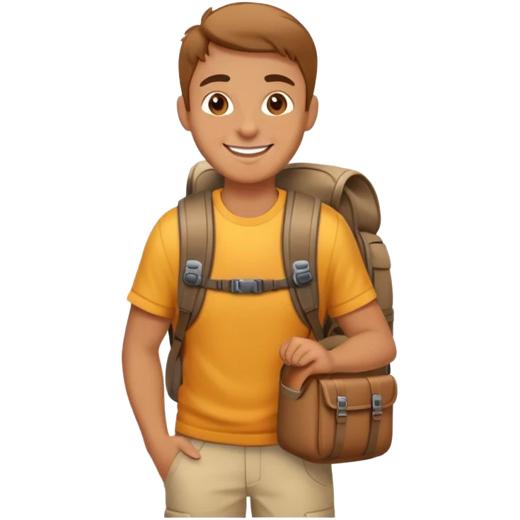 smiling traveler  emoji