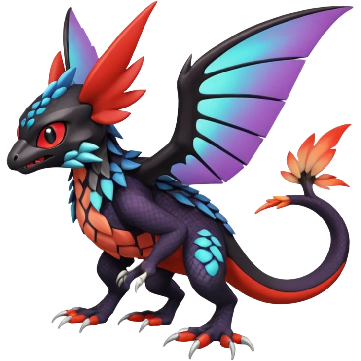 exotic tropical cyber-Litten-Noivern-Stitch-Trico-Fakémon-Pokémon-Vernid-creature emoji