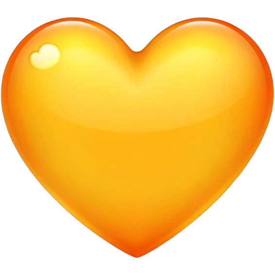 Yellow and orange heart emoji