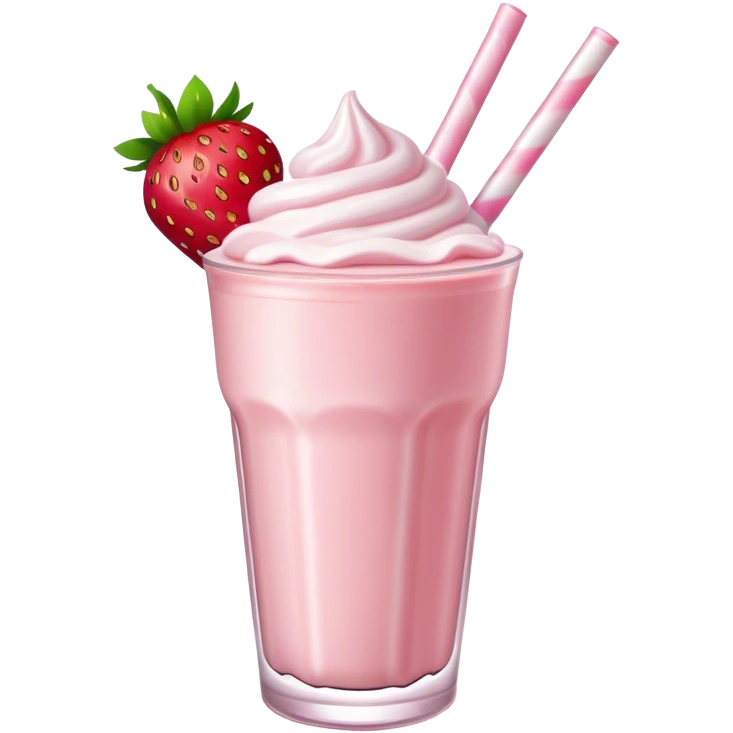 strawberry milkshake emoji