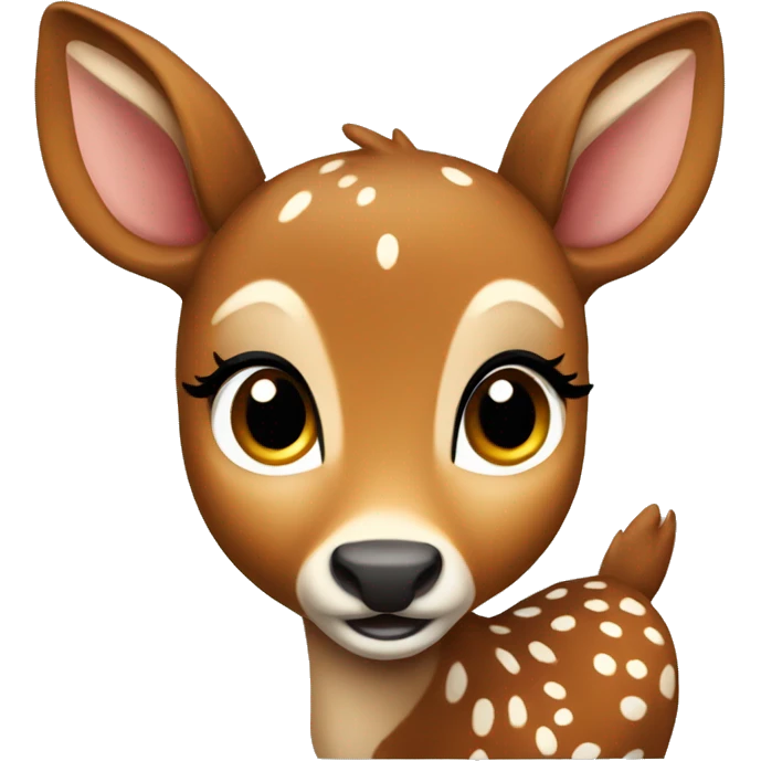 A cute bambi deer emoji