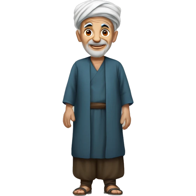 Old Turkmen man reaslistic emoji