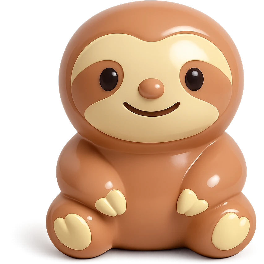 cute animal character, vinyl figure style, smooth glossy pastel colors, designer toy aesthetic emoji