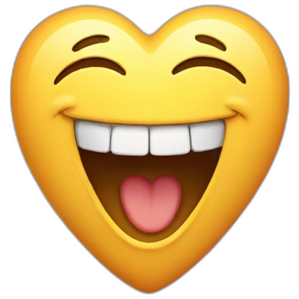 Laughing heart emoji
