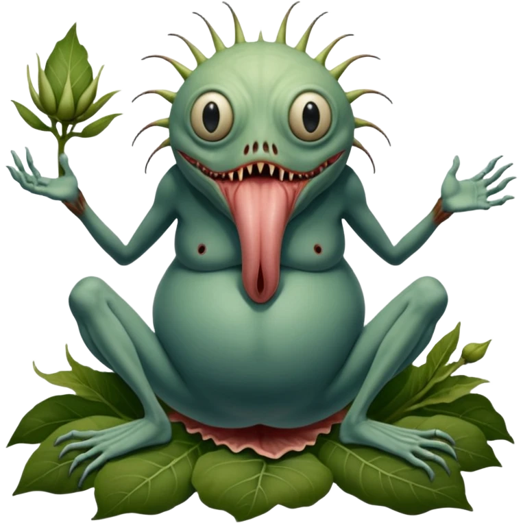 cinematic - hieronymus bosch phantasmagoric mutated beings - hybrids of humans and plants emoji