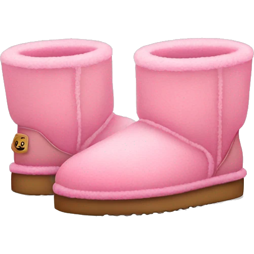 Pink Ugg slippers  emoji