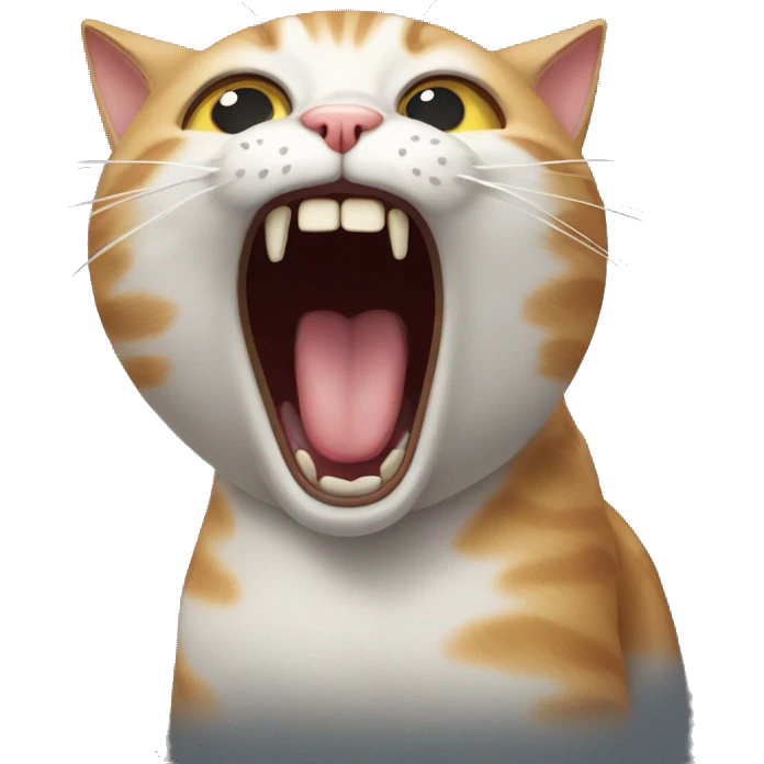 Screaming cat  emoji