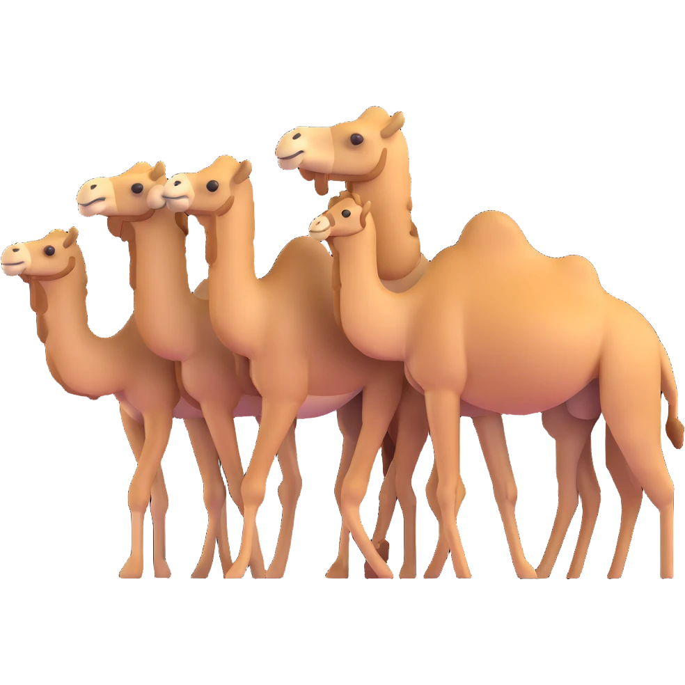 group of camels emoji