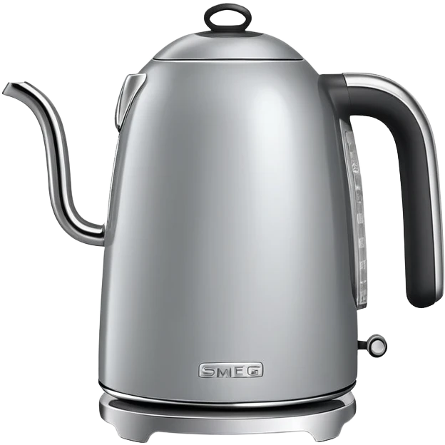 Pale silver smeg electric kettle emoji