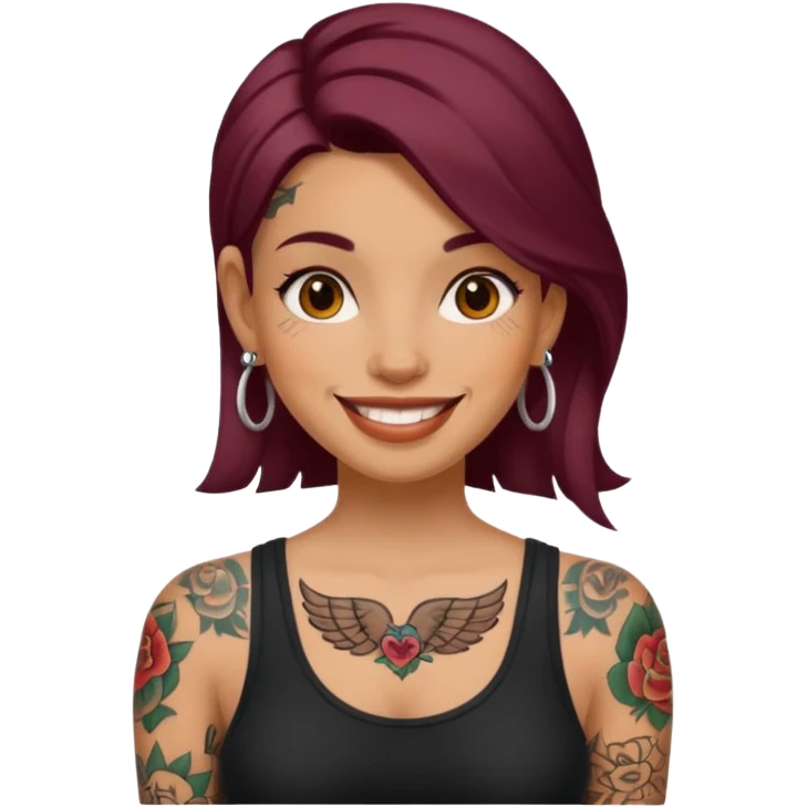women with tatoos emoji