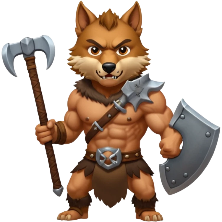 barbarian wolf rider emoji