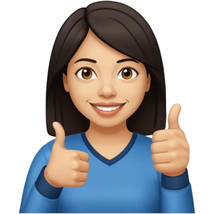 april ludgate trans femme indian slightly darker skin thumbs up emoji