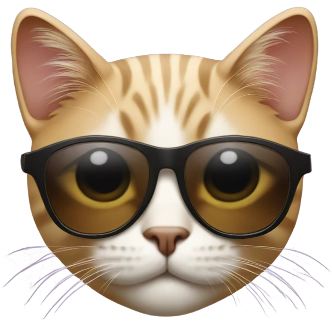 Cat with sunglasses emoji