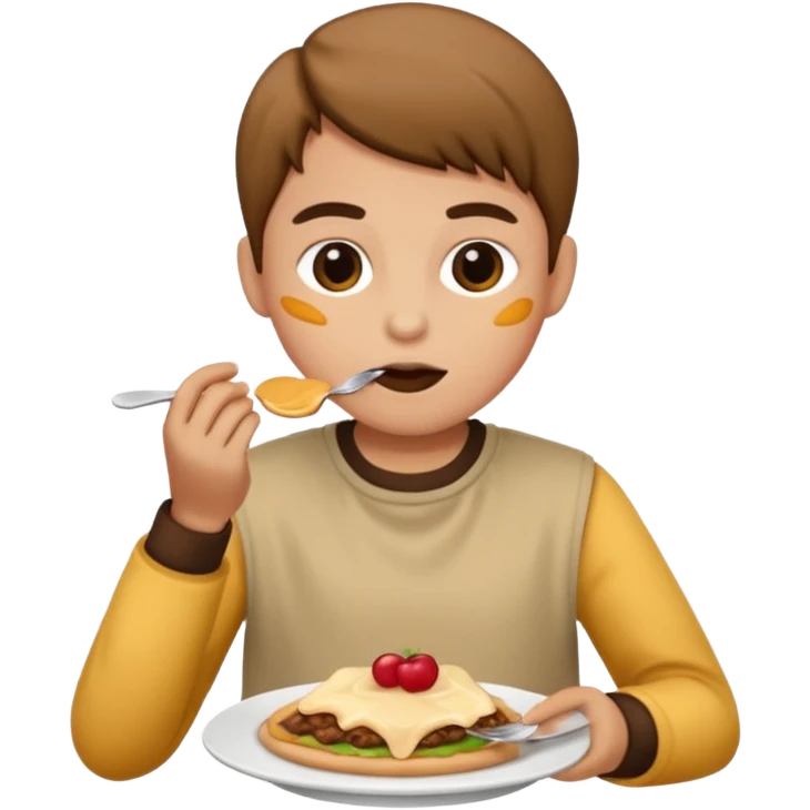 “Eating” an outfit  emoji