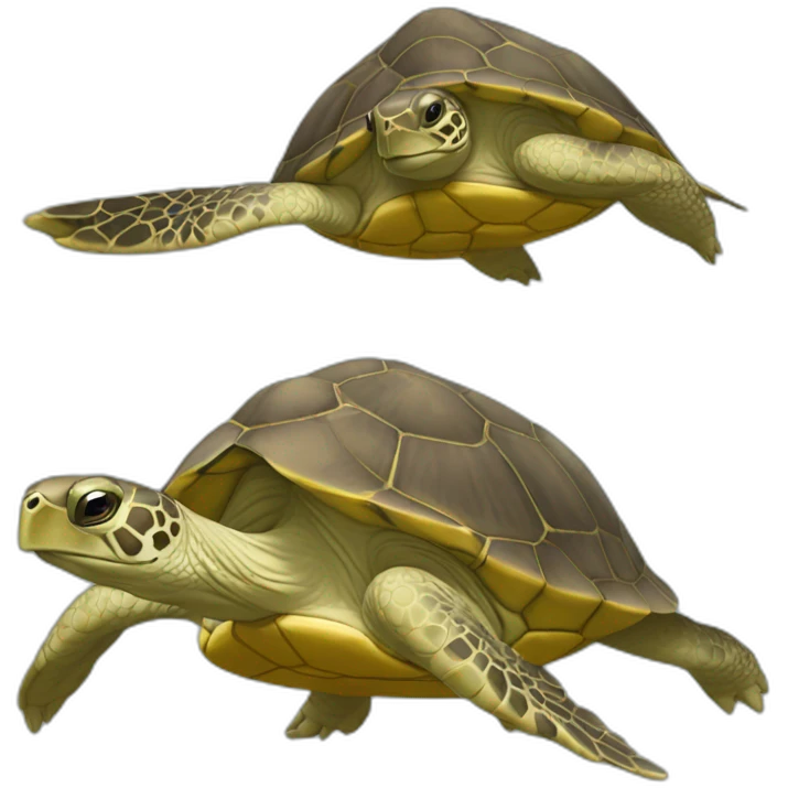 tortue volante emoji