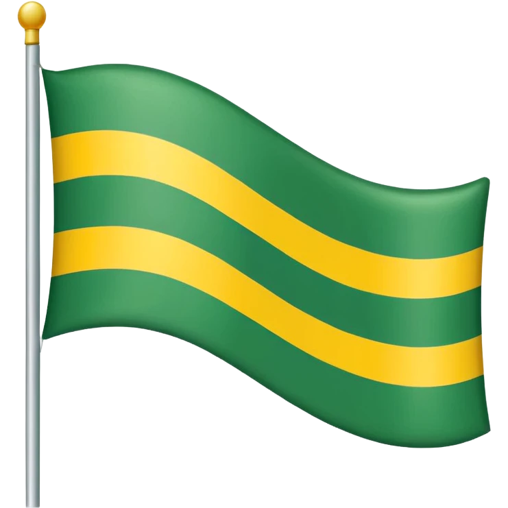 A flag that has a green background and looks kind of like belarus but change the stripes to white and the pattern to yellow. emoji