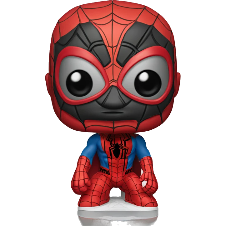 Spider man with mask Funko Pop in box  emoji