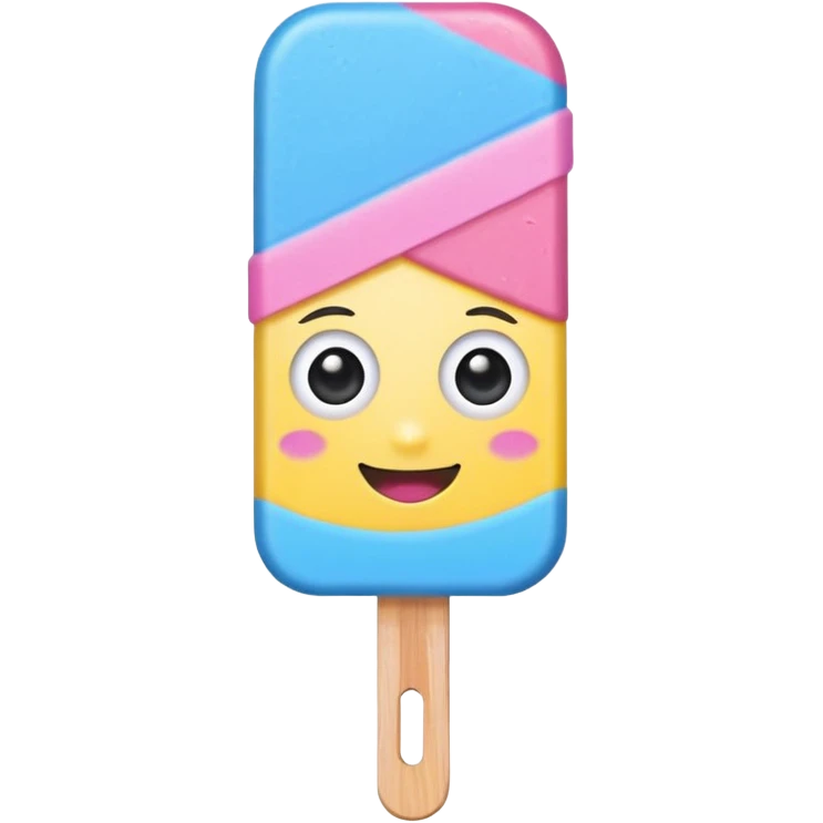 popsicle with eyes and headband emoji