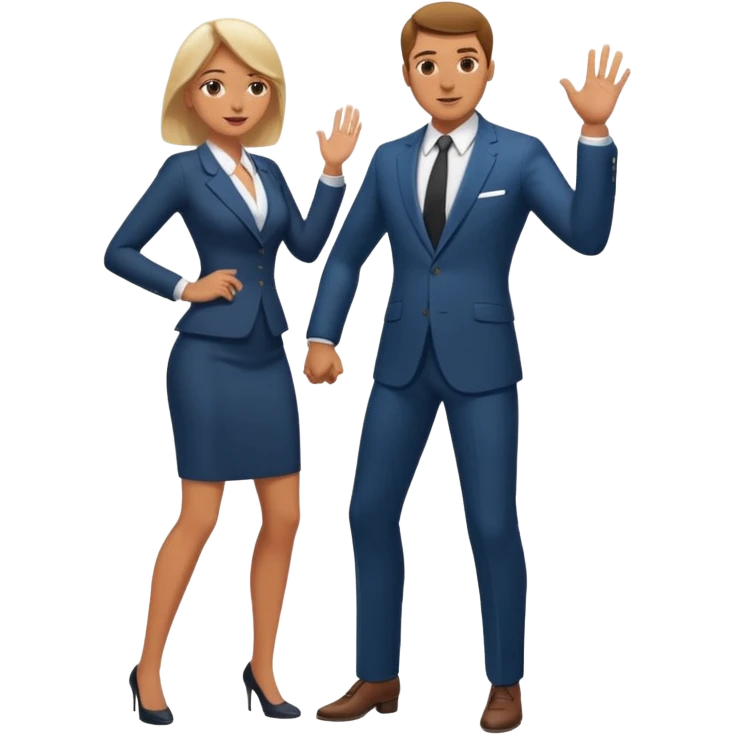 man slapping woman's buttocks emoji