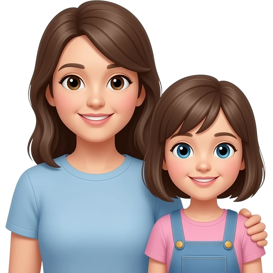 mom and girl emoji