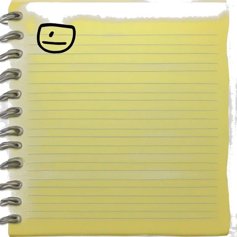 yellow notepad emoji