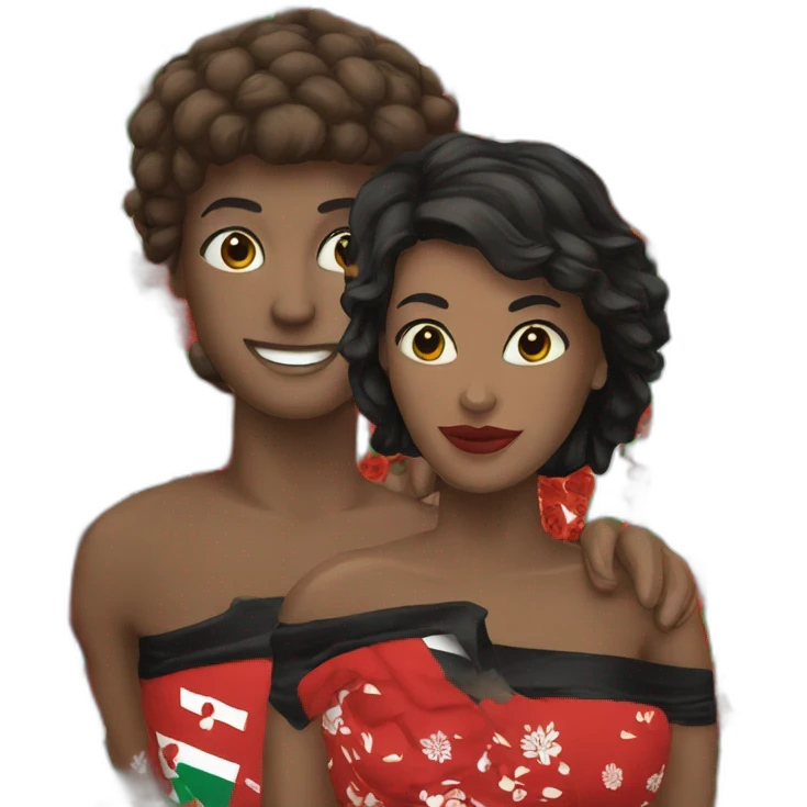 Bandeira preta e vermelha  emoji