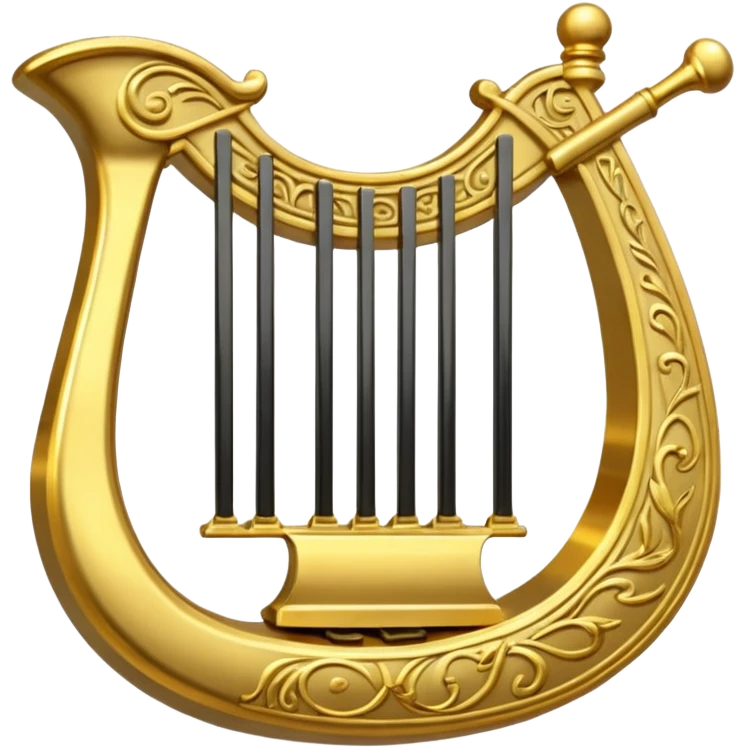golden lyre emoji