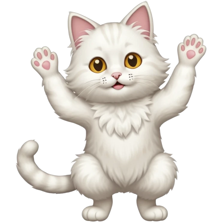 Cat with feet in the air emoji