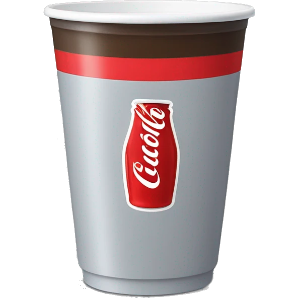 Large Diet Coke plastic cup  emoji