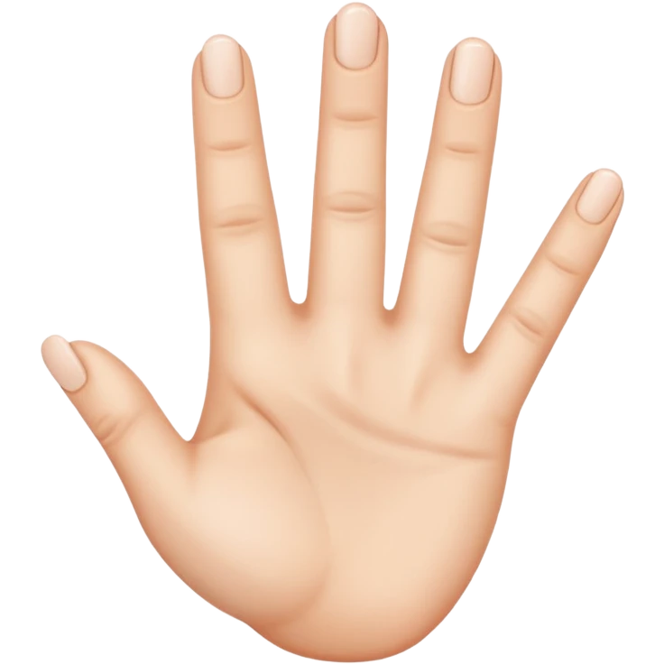 Three fingers emoji