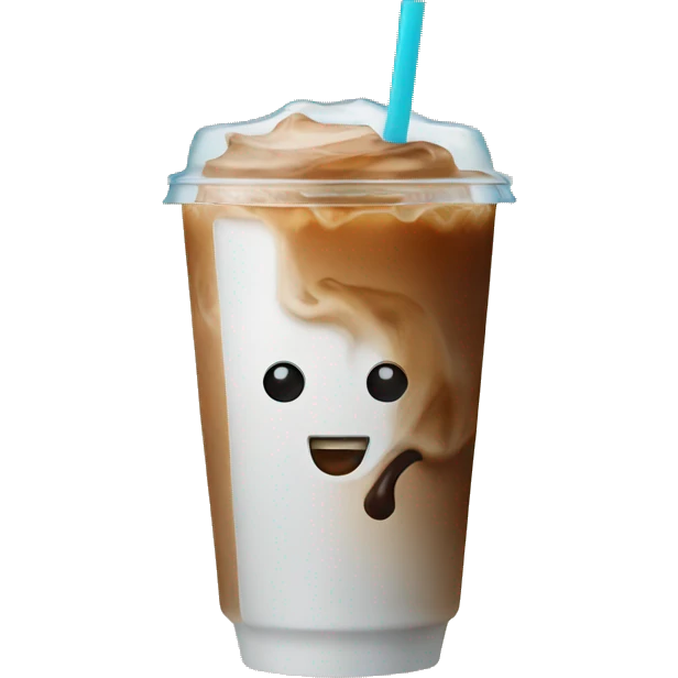 Iced coffee emoji