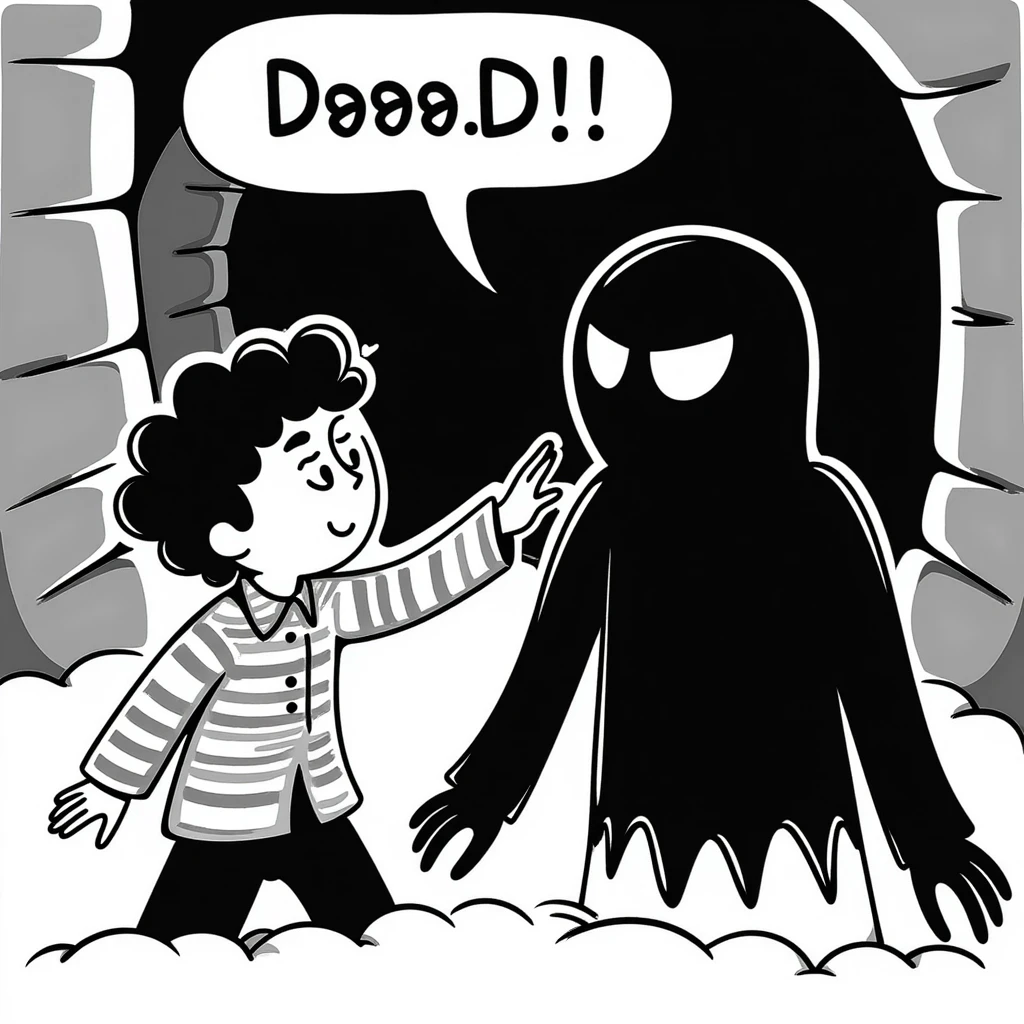 Scary Minecraft Enderman attacking player with username "Artem" floating text, in the dark End dimension with end stone emoji