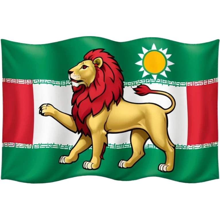 irans flag before revolution 1979 emoji