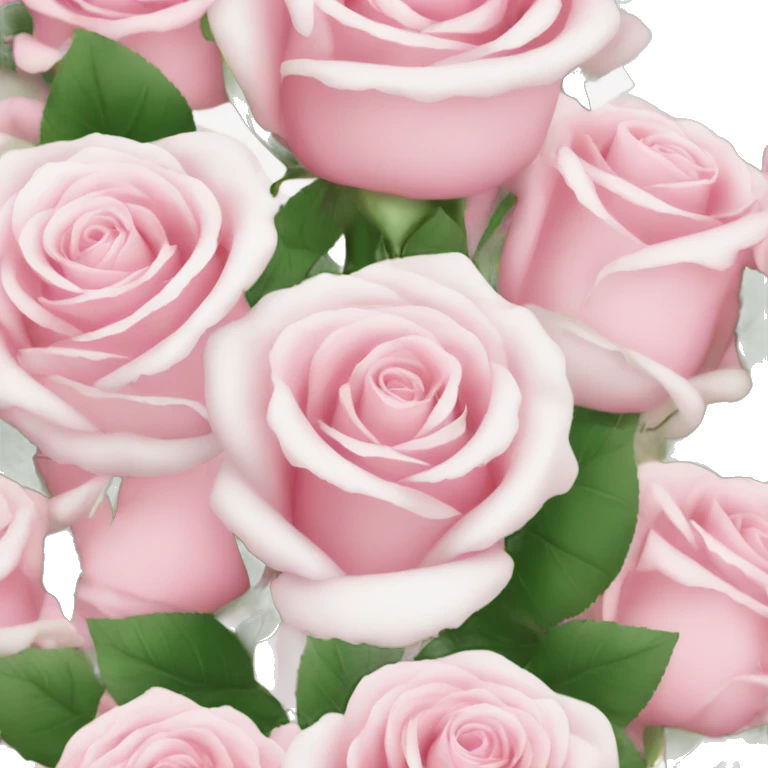 pink white roses bouquet  emoji