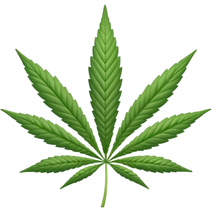 white marijuana icon emoji