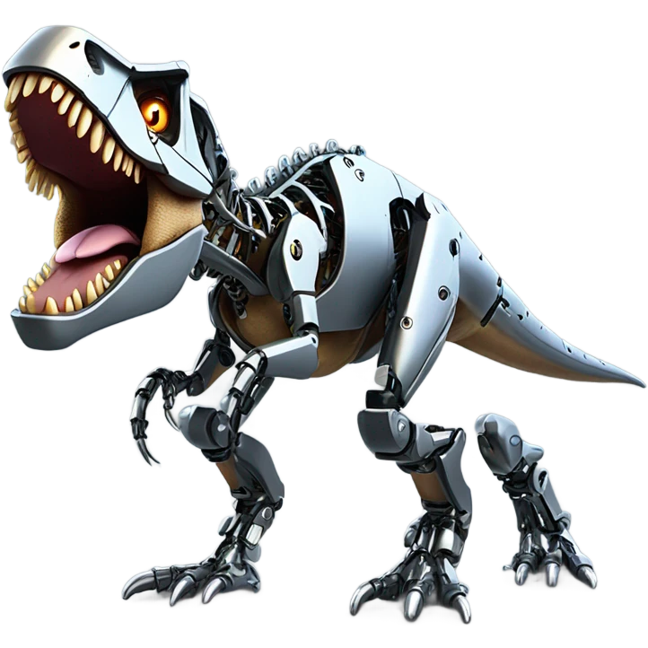 T-Rex robot emoji