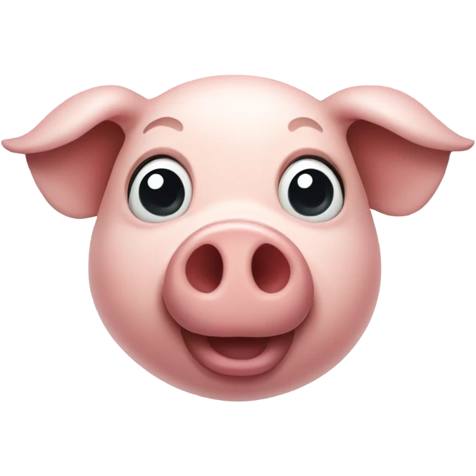 pig head smiling emoji