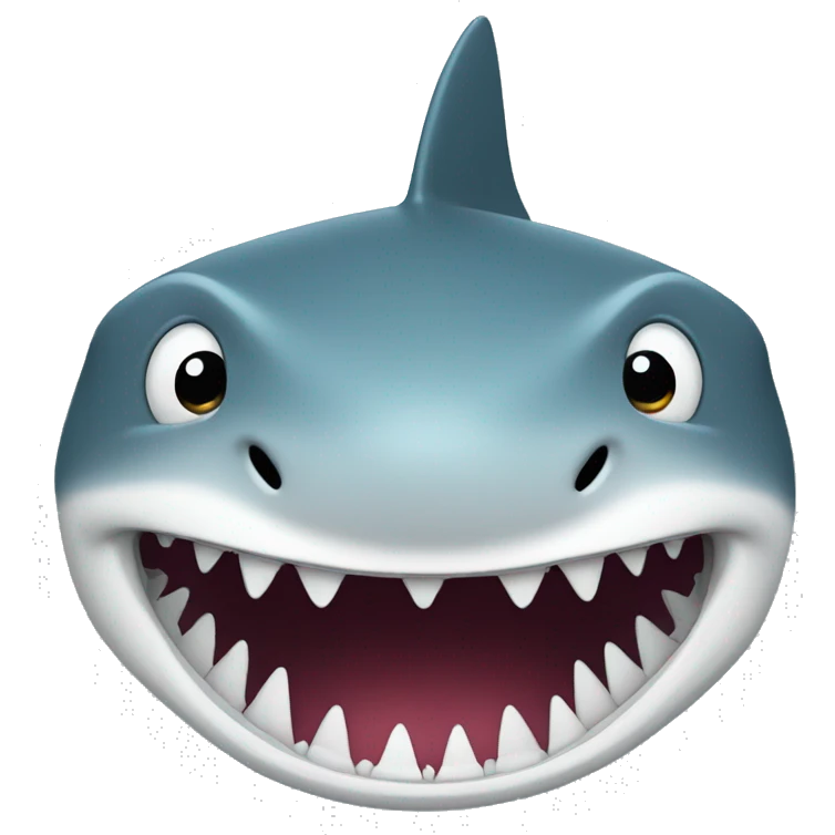 Shark  smile face emoji