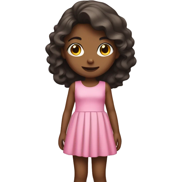 girl wearing a pink dress emoji