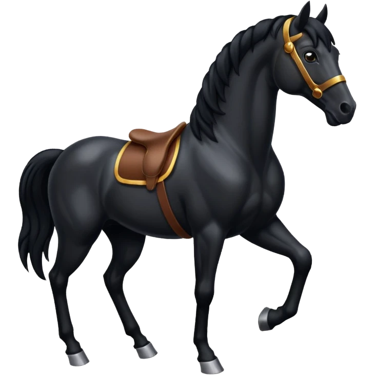 Black horse  emoji 🐎 emoji