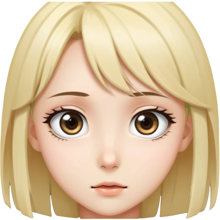 Anime girl face  emoji