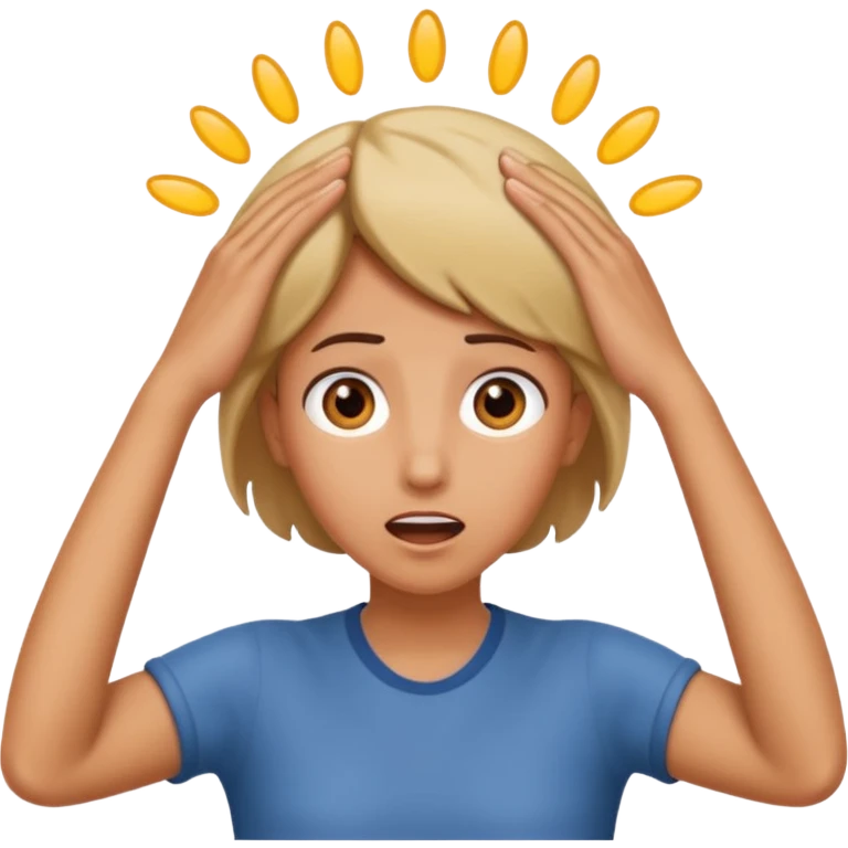 hands on head surprised emoji