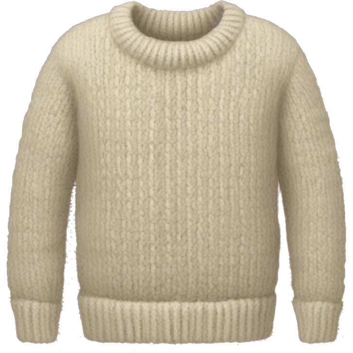 knit sweater emoji