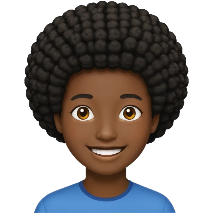 short afro emoji