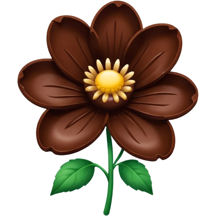 Fleur en chocolat emoji