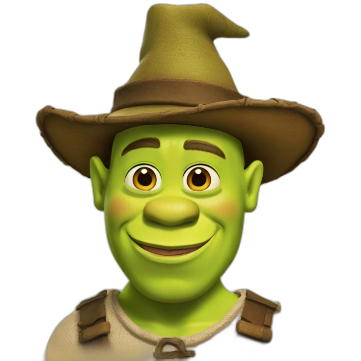 shrek with hat emoji