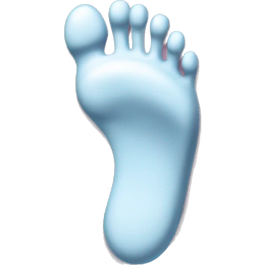 Hairy foot emoji