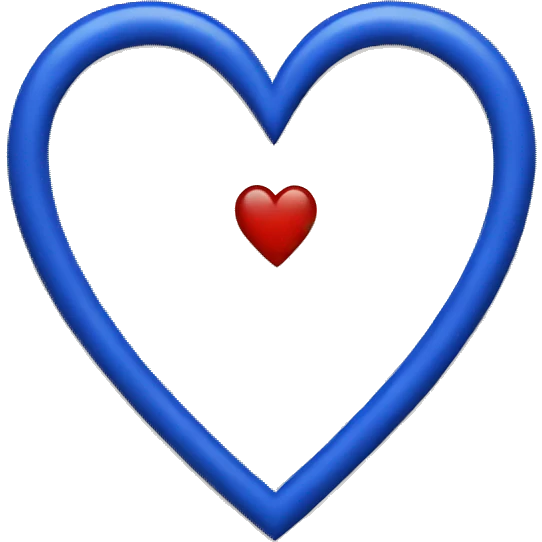 Royal blue heart emoji