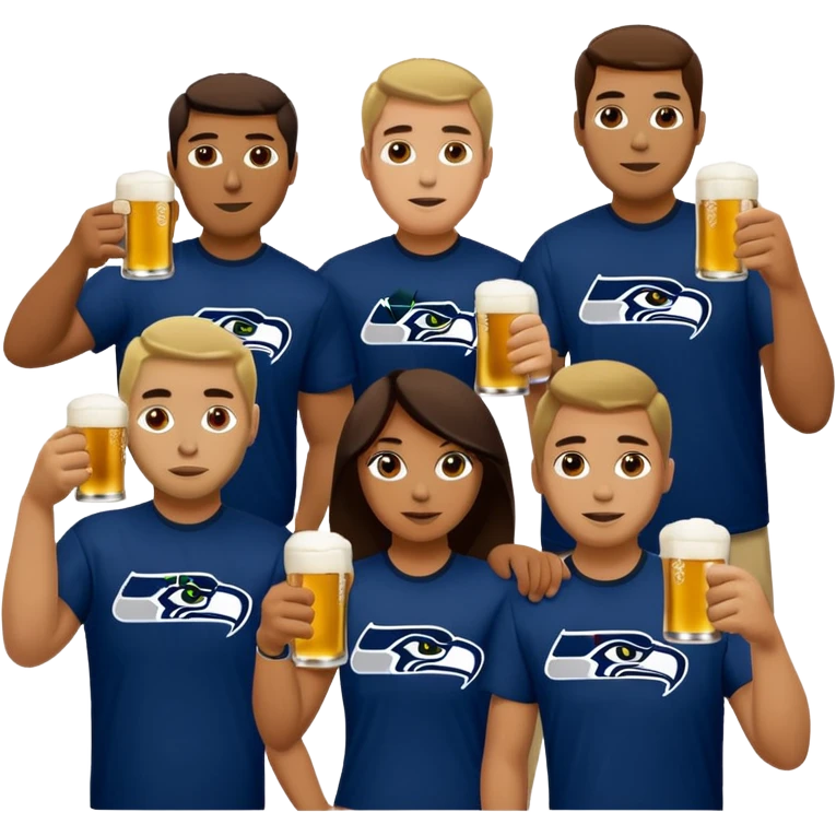 Seahawks drinking  emoji